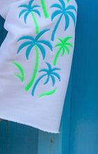 Cargar imagen en el visor de la galería, Sudadera Hippie palmera blanco