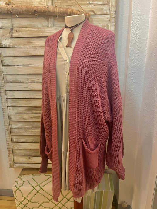 Chaqueta larga Fresa