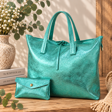 Cargar imagen en el visor de la galería, Bolso Miami Verde brilli