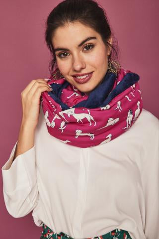 Cuello fucsia galgos