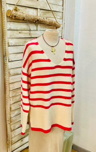 Jersey Bahamas rayas fucsia