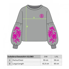 Cargar imagen en el visor de la galería, Sudadera GLOBO Marfil/ Malva Tartaruga