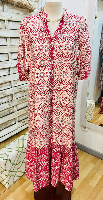 Vestido Carla rosa