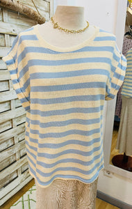 Camiseta stripe azul