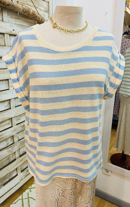 Camiseta stripe azul