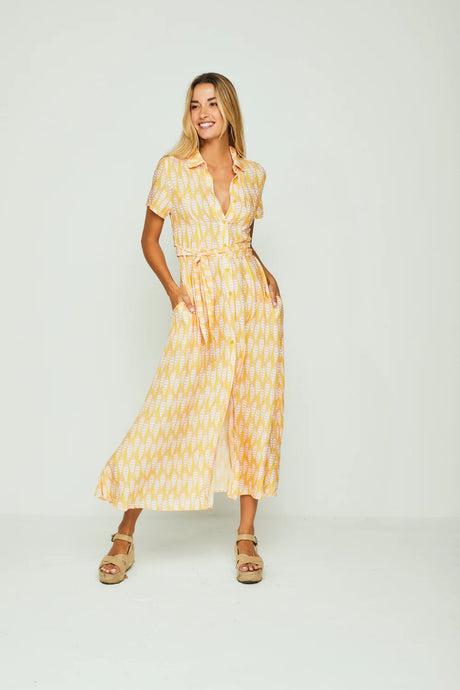 Vestido Magnum amarillo peces Talla S!!